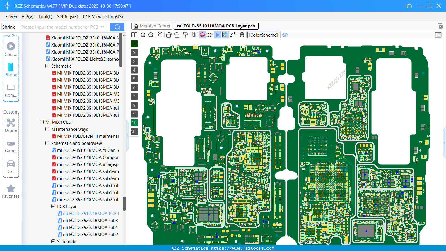 Xiaomi Mi FOLD-3510J18MOA PCB Layer